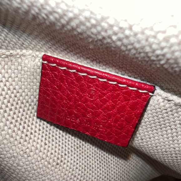 Gucci Soho GG Leather Backpack in Red - Picture 8 of 12